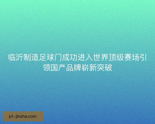 临沂制造足球门成功进入世界顶级赛场引领国产品牌崭新突破